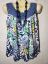 Picture of Charming Blue Flowery Northern Reflections Top - Size M